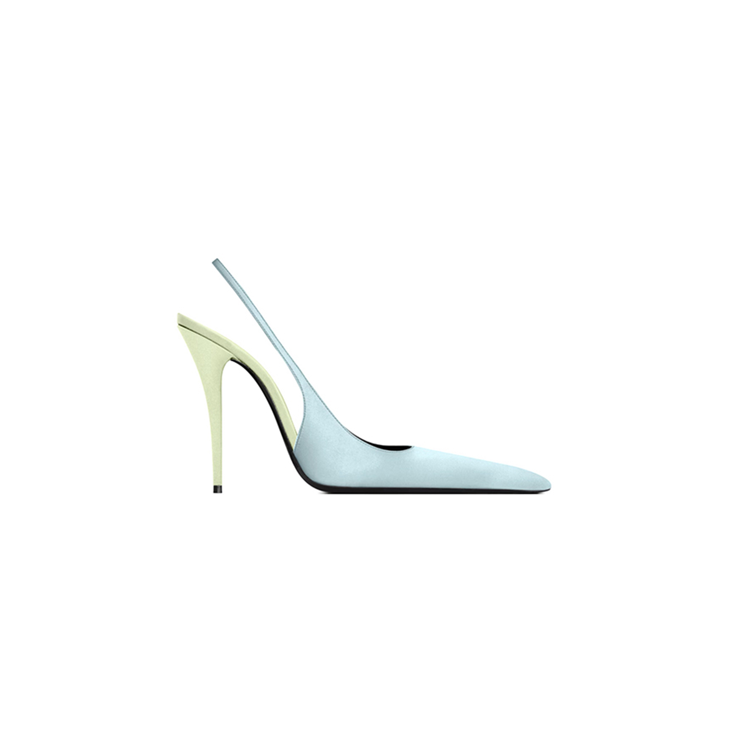 Y51 deroche slingback pumps in satin crepe 8591049qnag4707